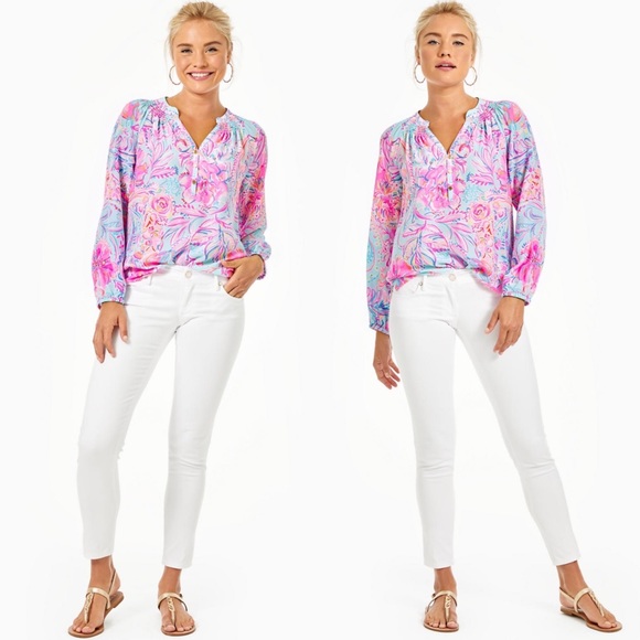 Lilly Pulitzer Denim - LILLY PULITZER Jeans Worth Skinny High Rise 5 Pocket in Resort White Size 0 NEW